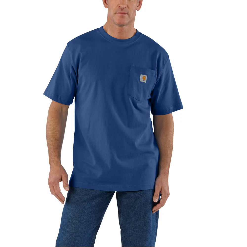 Loose Fit Heavyweight Short-Sleeve Pocket T-Shirt - H75-Lakeshore | Carhartt K87 - Image 2