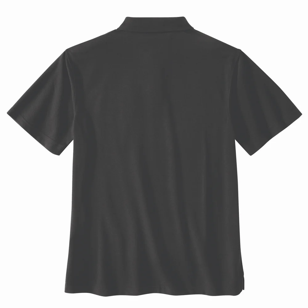 Loose Fit Midweight Short-Sleeve Pocket Polo - BLK-Black | Carhartt 106685