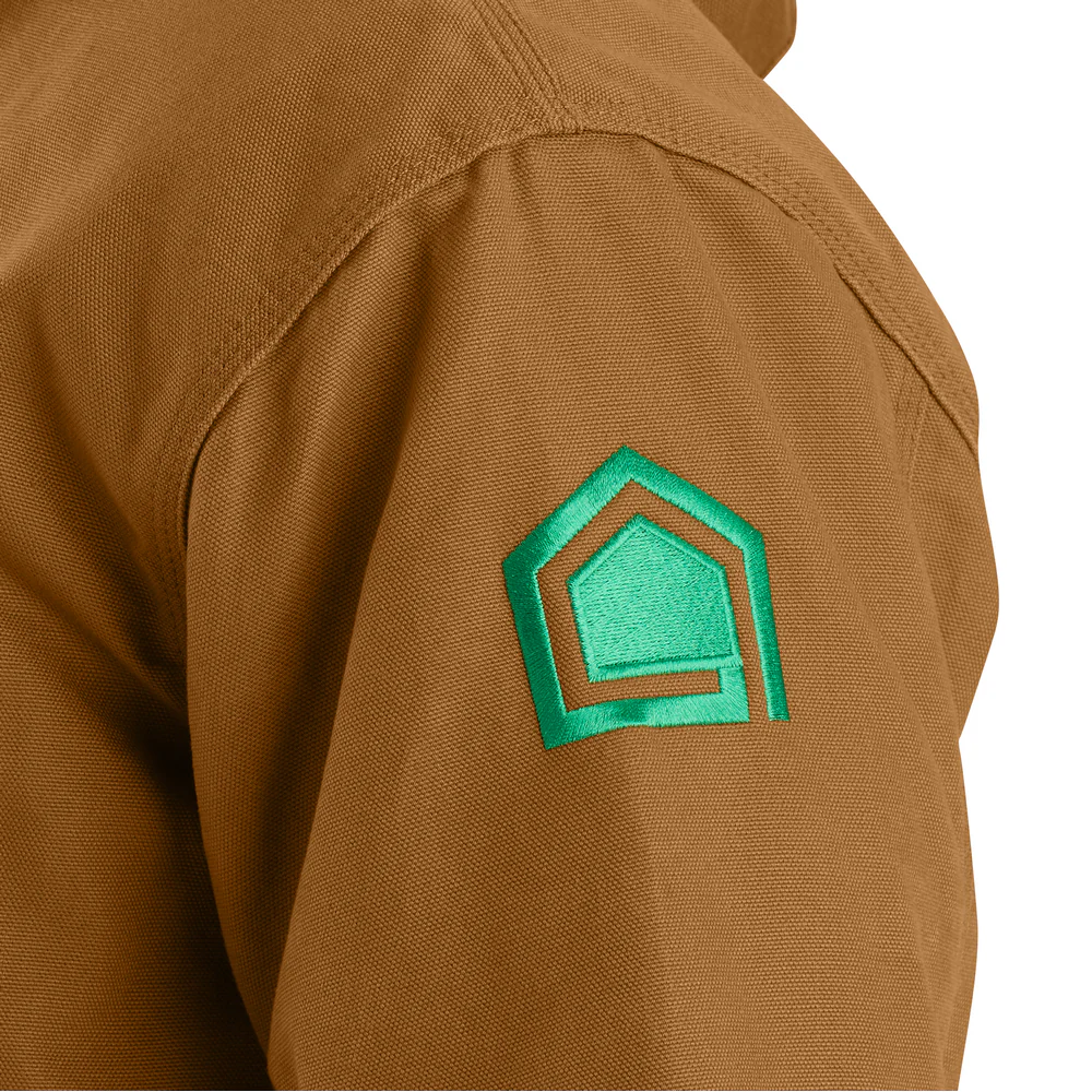 Loose Fit Washed Duck Insulated Active Jacket - BRN-Carhartt Brown | Carhartt 104050 - Image 8