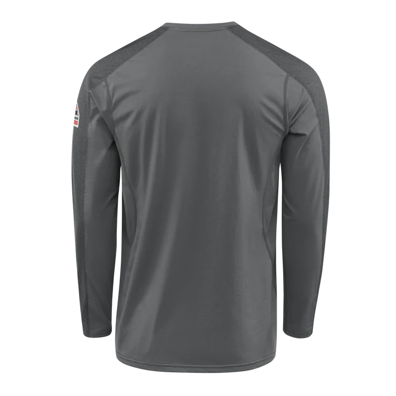 Men's Flex Knit Henley - CH-Charcoal | Bulwark STL2 - Image 3