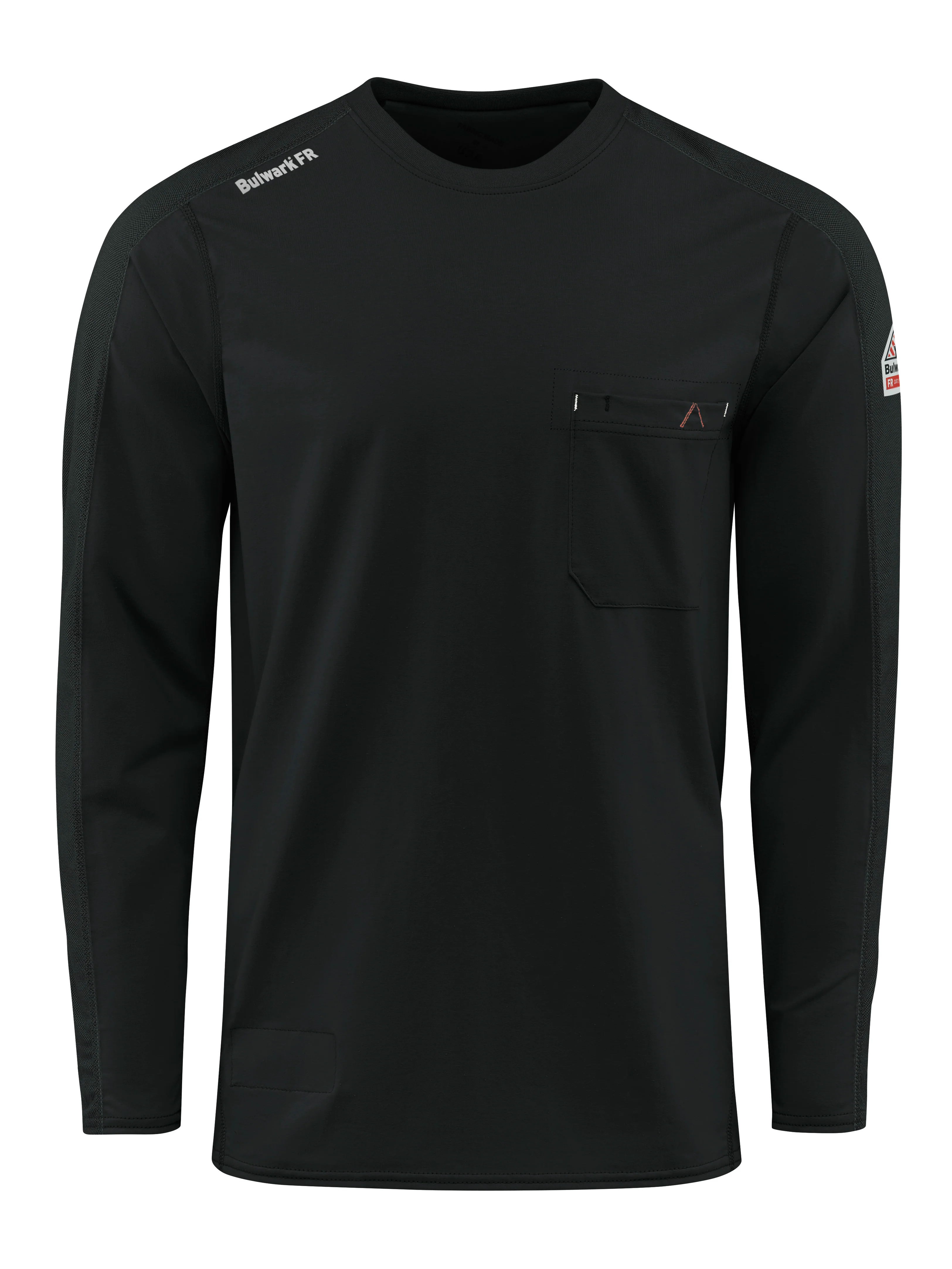 Men's Flex Knit Tee - BK-Black | Bulwark STT2
