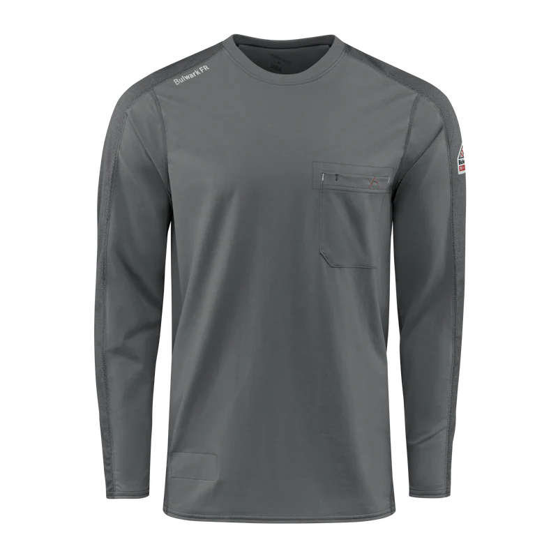 Men's Flex Knit Tee - CH-Charcoal | Bulwark STT2