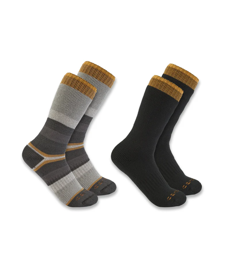 Men's Heavyweight Crew Sock 2 Pack A01-Assorted01 | Carhartt SC3142M