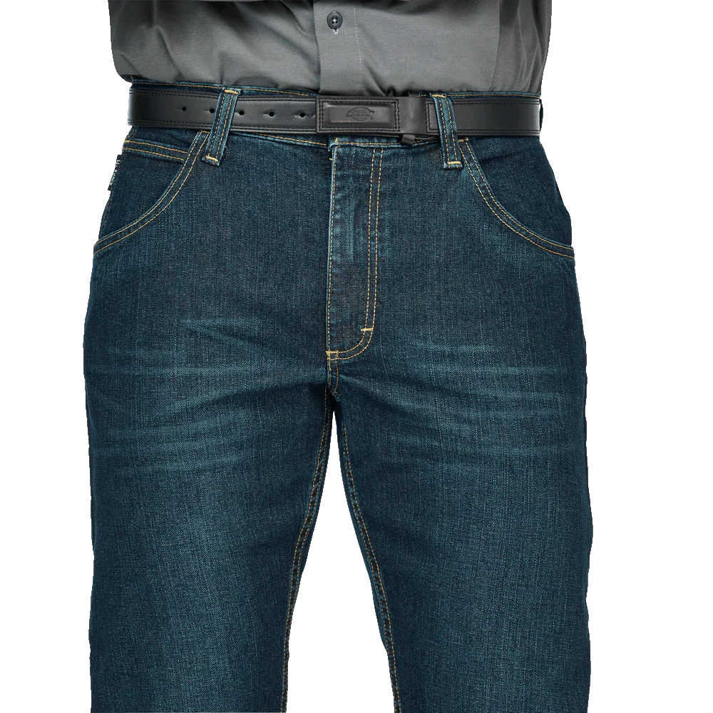 Mens Straight Fit Jean With Stretch - SD Sanded Denim | Bulwark PSJ4 - Image 2