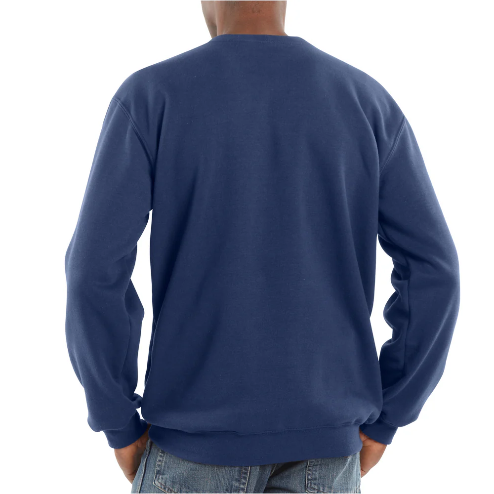 MIDWEIGHT CREWNECK SWEATSHIRT - 472-New Navy | Carhartt K124 - Image 2