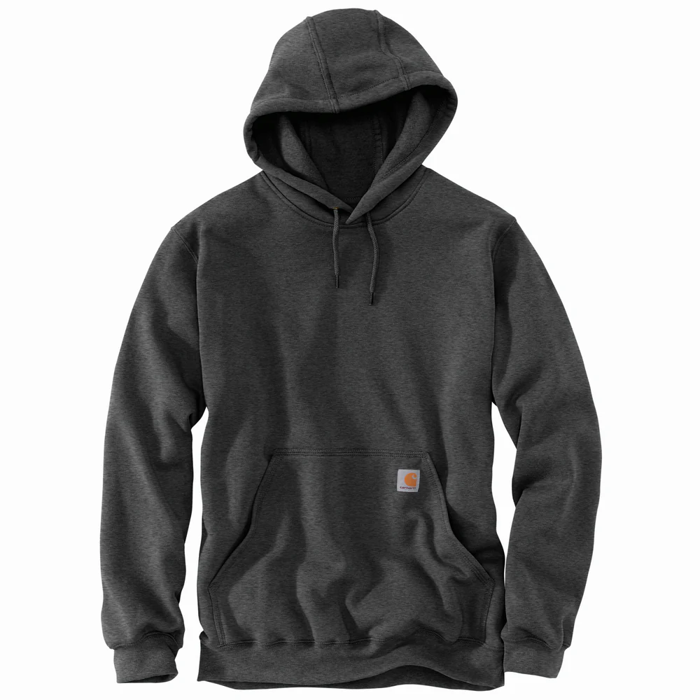 MIDWEIGHT HOODED SWEATSHIRT - 026-Carbon Heather | Carhartt K121 - Image 4