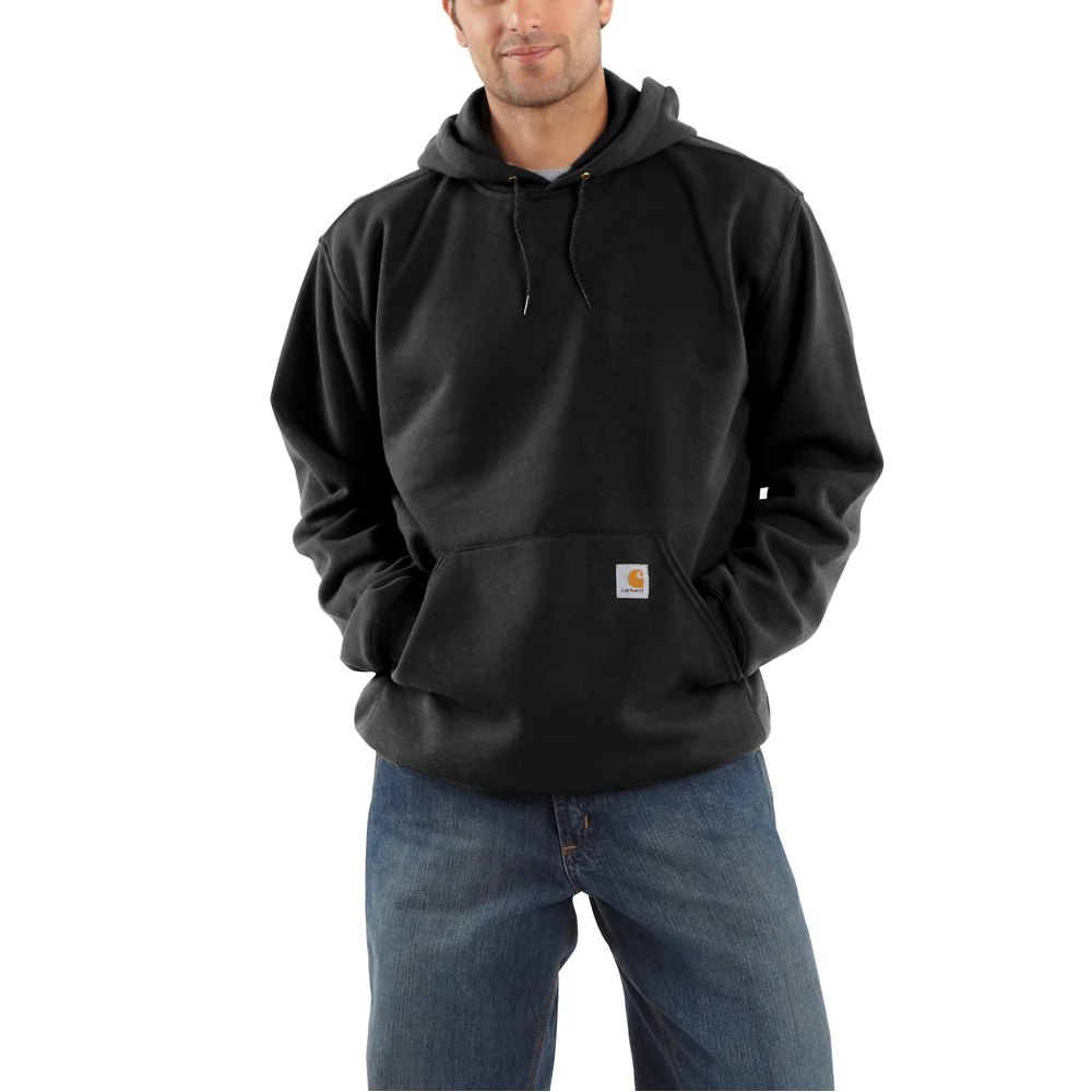 MIDWEIGHT HOODED SWEATSHIRT - BLK-Black | Carhartt K121
