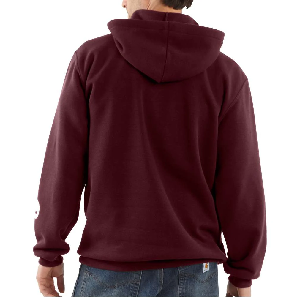 MIDWEIGHT SIGNATURE SLEEVE LOGO HOODED SWEATSHIRT - PRT-Port | Carhartt K288 - Image 3