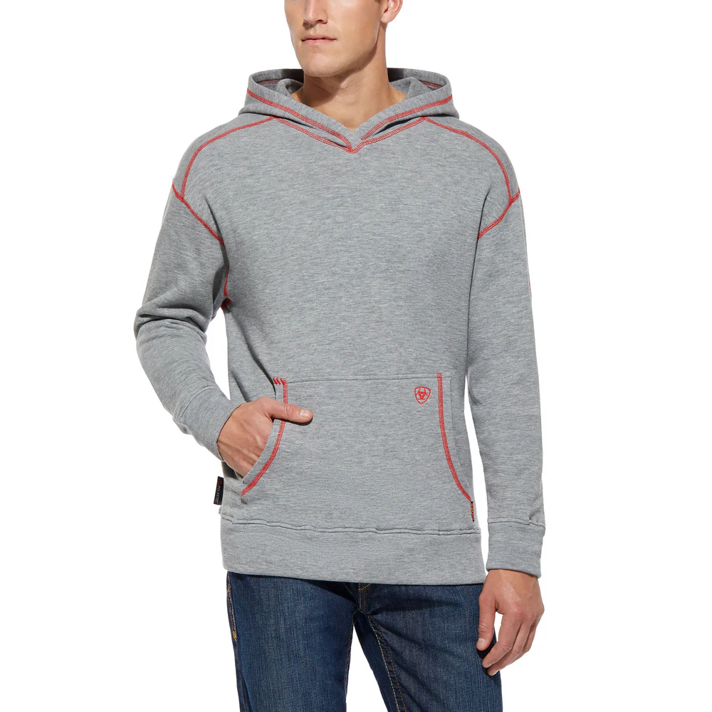 POLARTEC HOODIE FR - 011-Heather Grey | Ariat 10014867