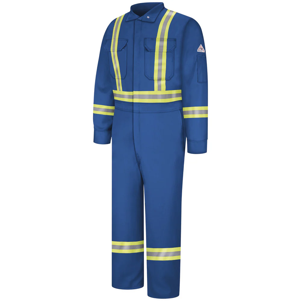PREMIUM FR COVERALL WITH REFLECTIVE TRIM - RB-Royal Blue | Bulwark CLBC