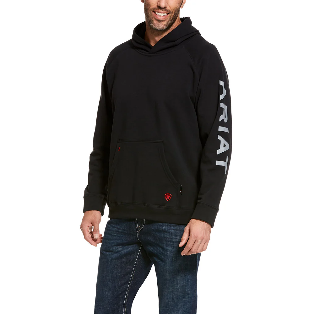 PRIMO FLEECE FR LOGO HOODIE - 001-Black | Ariat 10027920