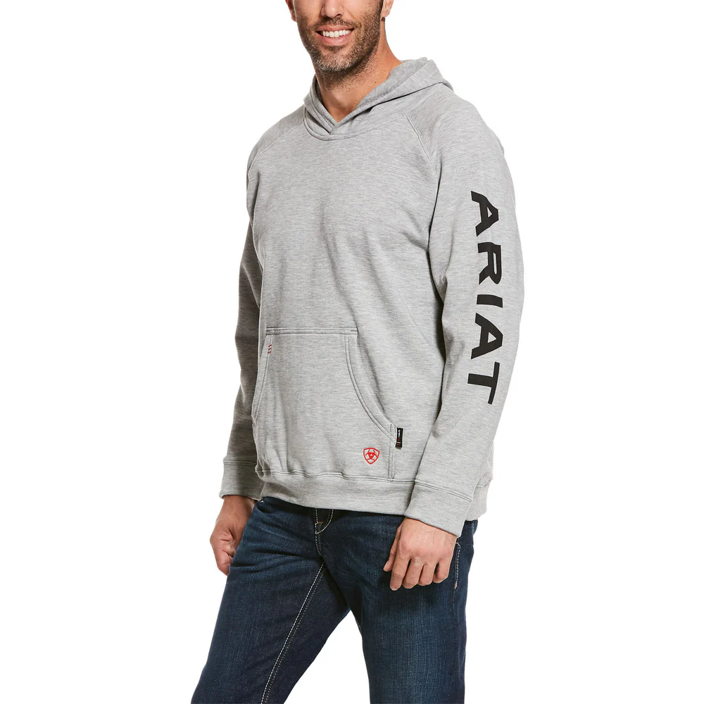 PRIMO FLEECE LOGO FR HOODIE - 020-Gray | Ariat 10027921