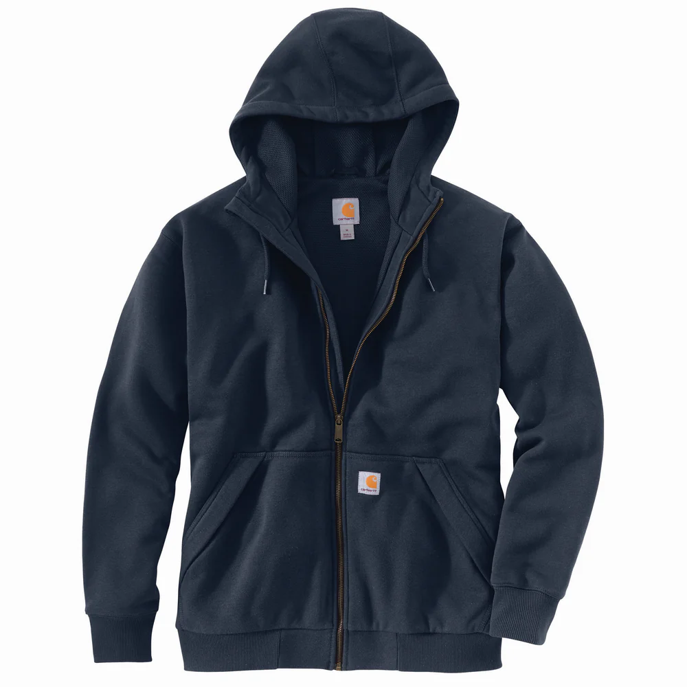 Rain Defender Loose Fit Midweight Thermal-Lined Full-Zip Sweatshirt - 472-New Navy | Carhartt 104078