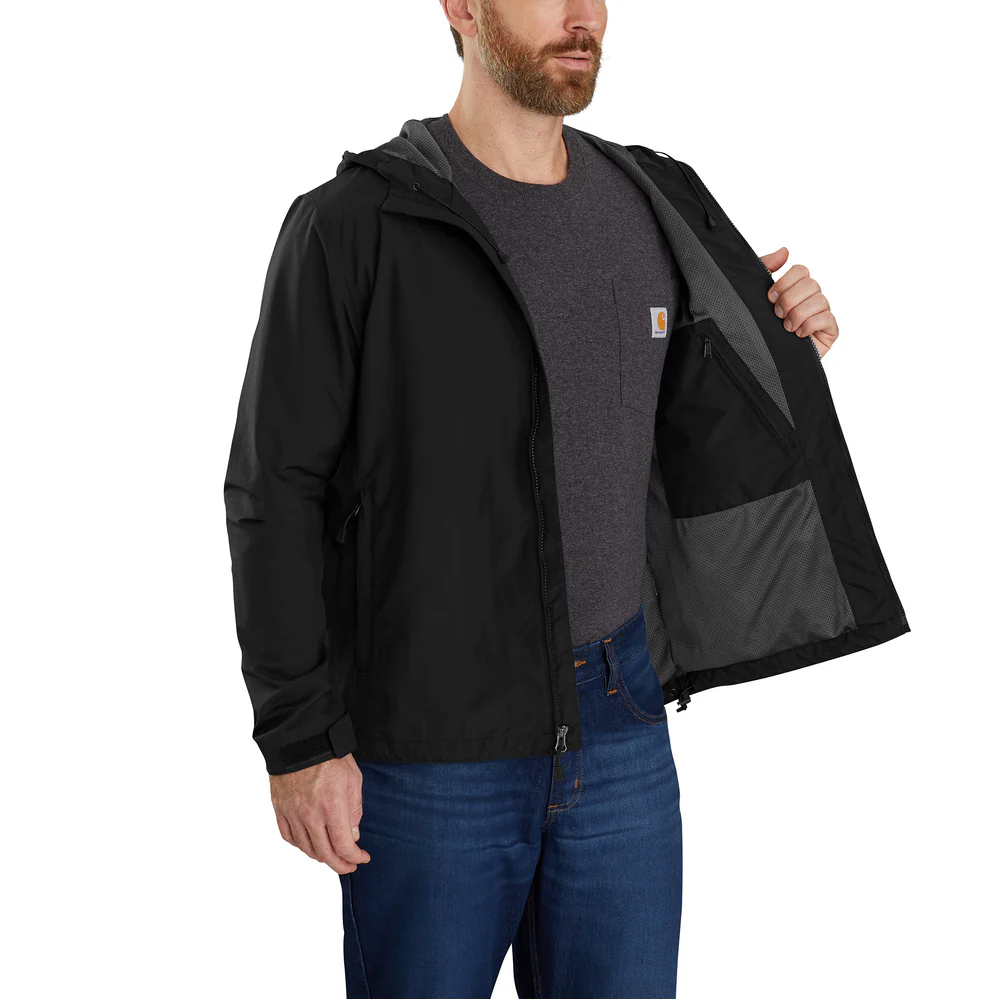 Rain DefenderĀ® Relaxed Fit Lightweight Jacket - N04-Black | Carhartt 104671