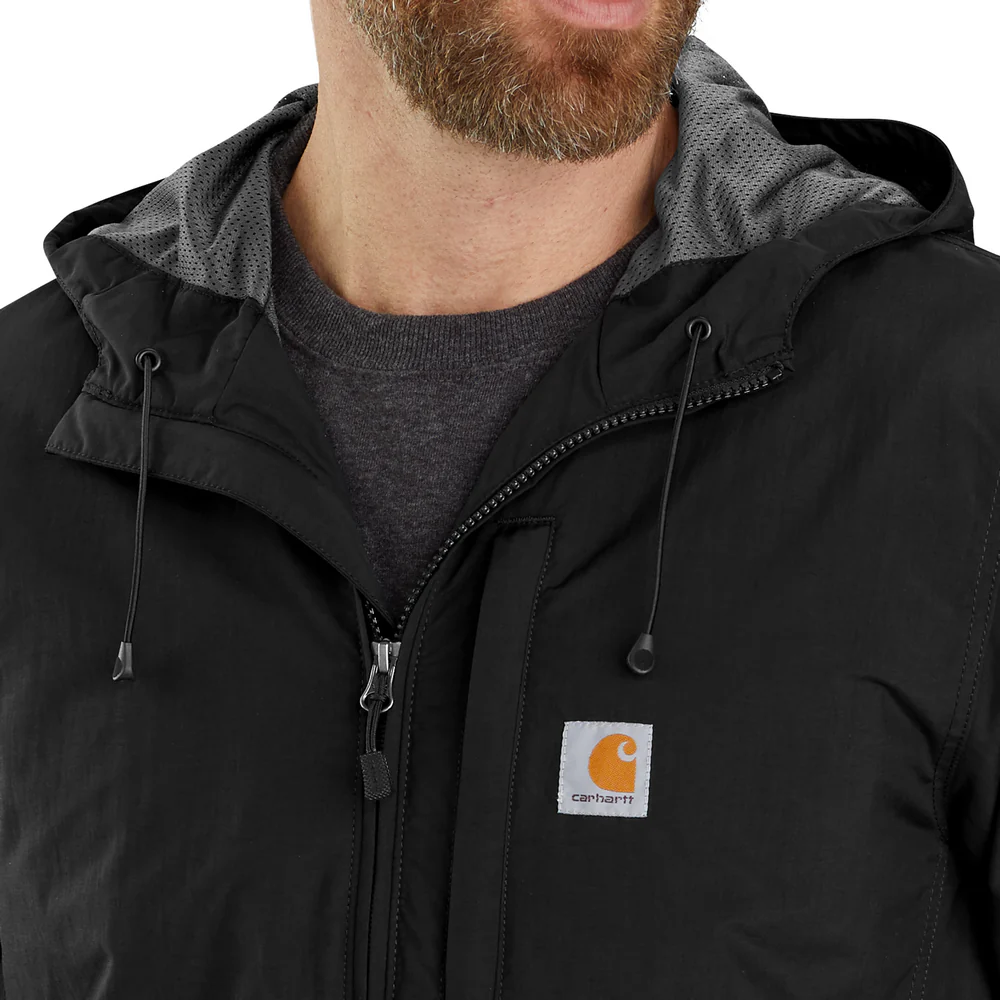 Rain DefenderĀ® Relaxed Fit Lightweight Jacket - N04-Black | Carhartt 104671 - Image 4