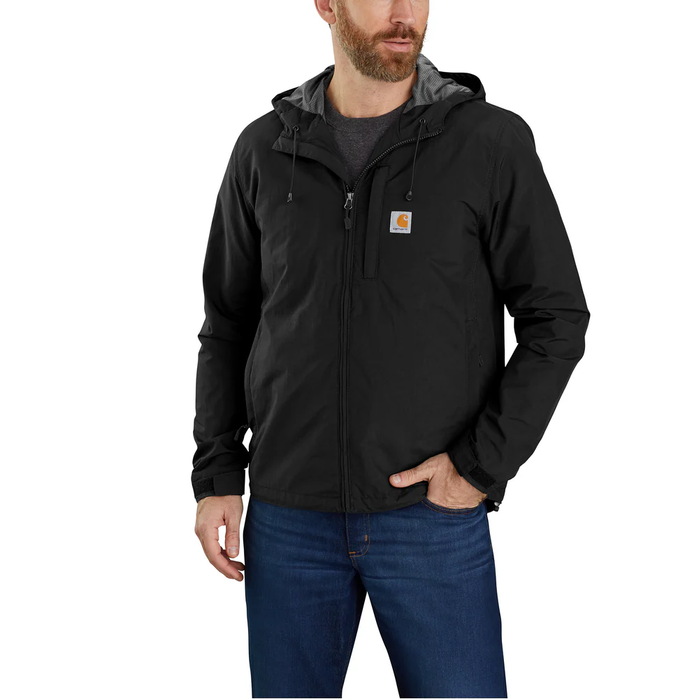 Rain DefenderĀ® Relaxed Fit Lightweight Jacket - N04-Black | Carhartt 104671 - Image 5