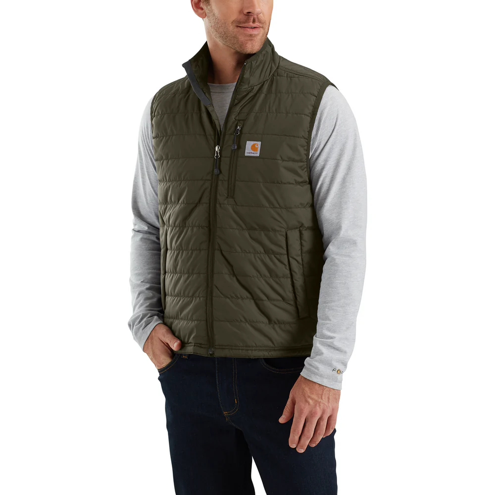 Rain Defender Relaxed Fit Lightweight Insulated Vest - MOS-Moss | Carhartt 102286 - Image 4