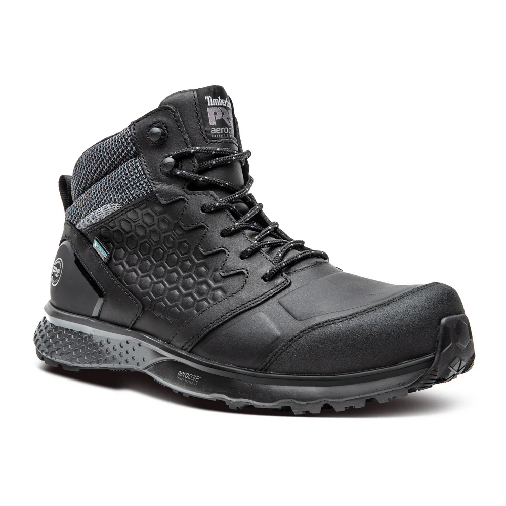 REAXION COMPOSITE SAFETY TOE WATERPROOF SHOE - 001-Black Gray | Timberland PRO TB0A1ZC9