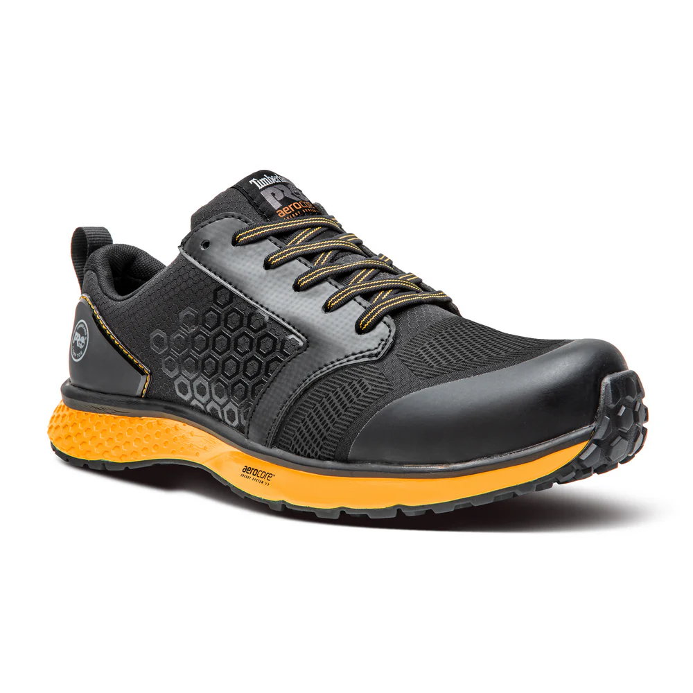 REAXION COMPOSITE TOE SHOE - 001-Black Orange | Timberland PRO TB0A2123