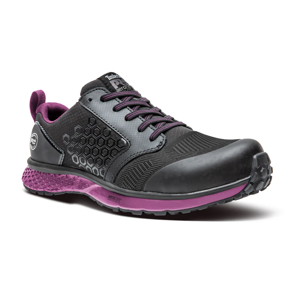 REAXION COMPOSITE TOE SHOE - 001-Black Purple | Timberland PRO TB0A2174