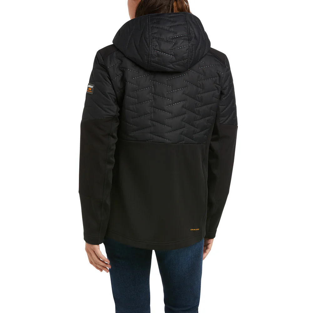REBAR CLOUD 9 INSULATED WATER-REPELLENT JACKET - 001-Black | Ariat 10037511 - Image 2