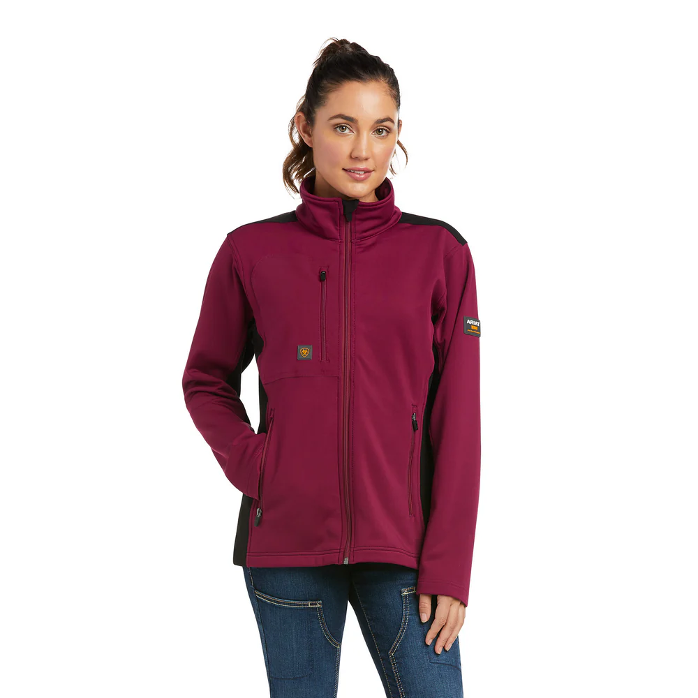 REBAR DRI-TECH FULL-ZIP HYBRID FLEECE JACKET - 500-Purple | Ariat 10037601