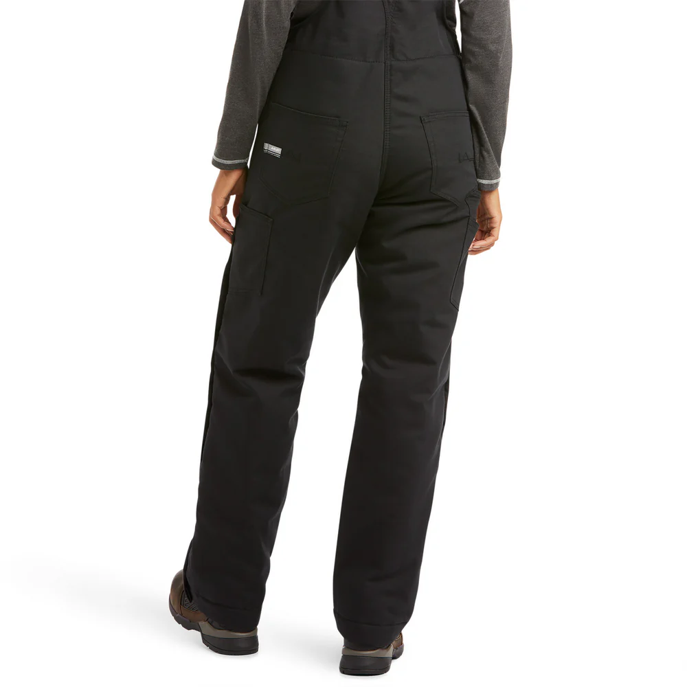 REBAR DURACANVAS INSULATED BIB OVERALL - 001-Black | Ariat 10036669 - Image 2