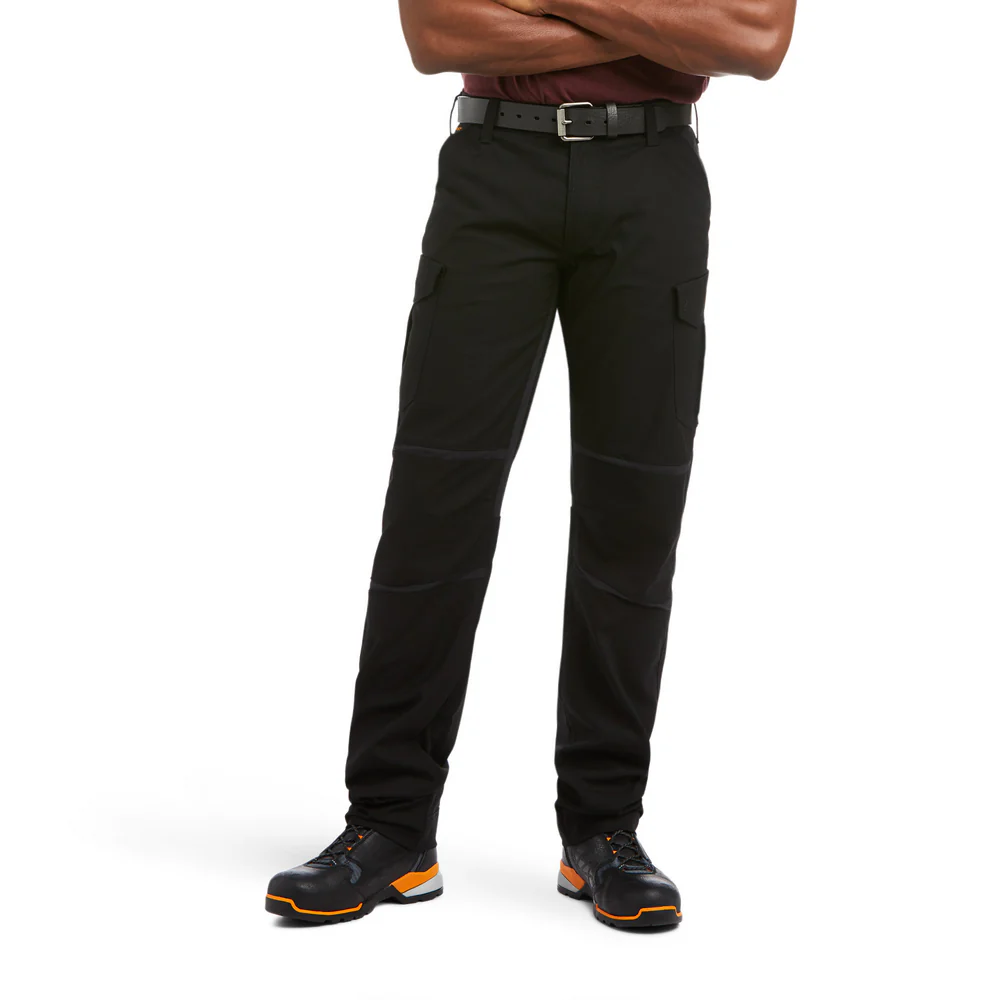REBAR DURASTRETCH RIPSTOP CARGO PANT - 001-Black | Ariat 10036682
