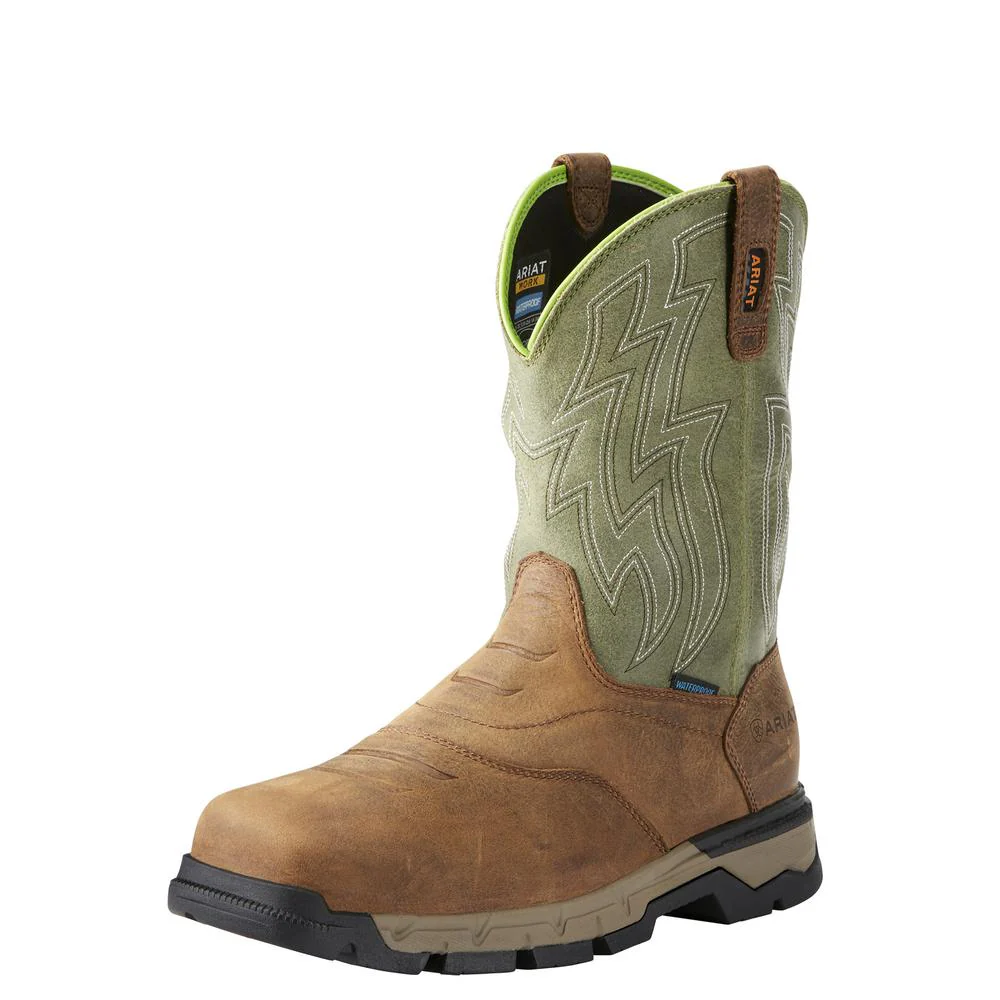 REBAR FLEX WESTERN H2O COMPOSITE TOE WORK BOOT - 200-Brown | Ariat 10021486