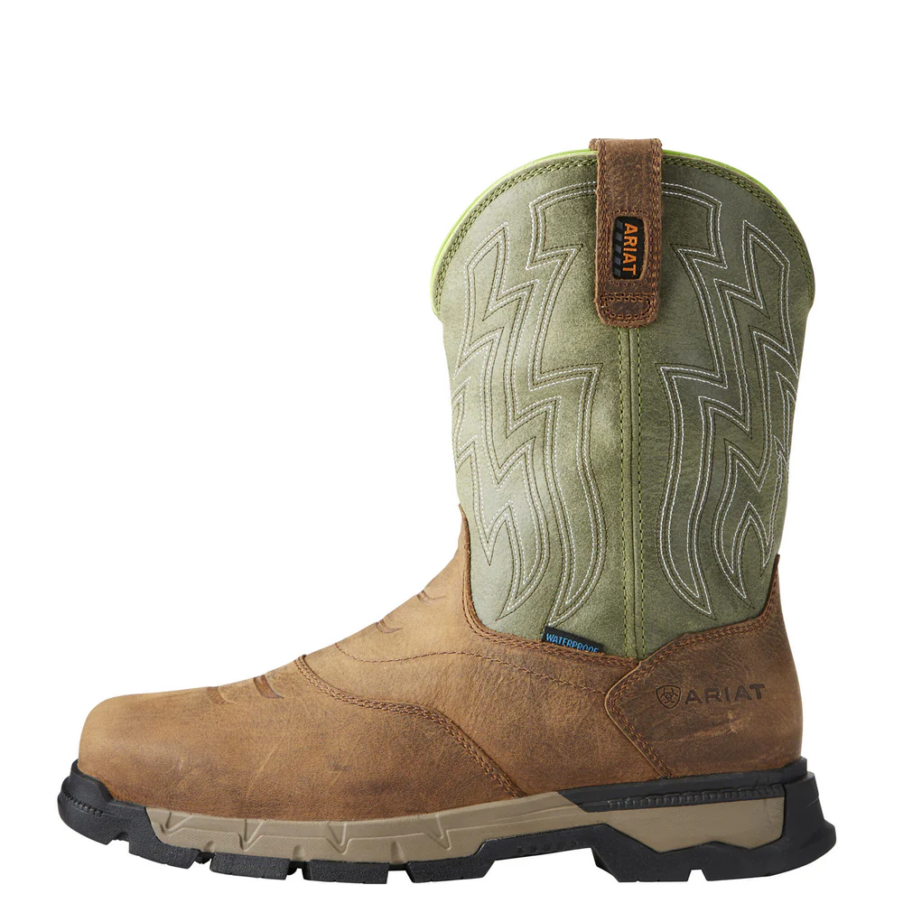 REBAR FLEX WESTERN H2O WORK BOOT - 200-Brown | Ariat 10021485 - Image 2
