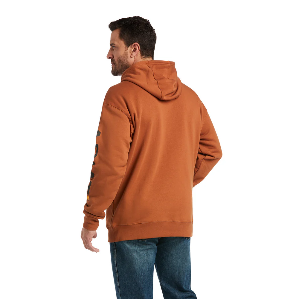 REBAR GRAPHIC HOODIE - 200-Brown | Ariat 10037646 - Image 2