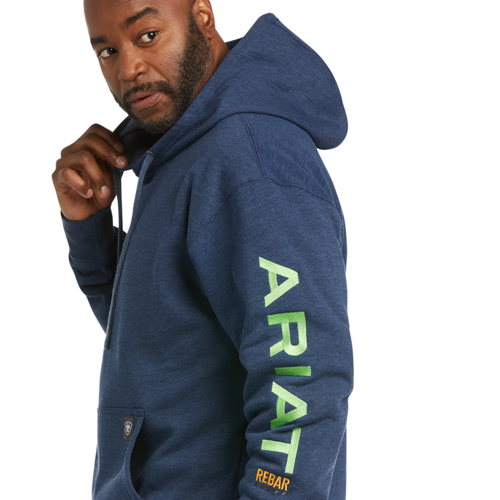REBAR GRAPHIC SWEATSHIRT - 410-Navy | Ariat 10037645