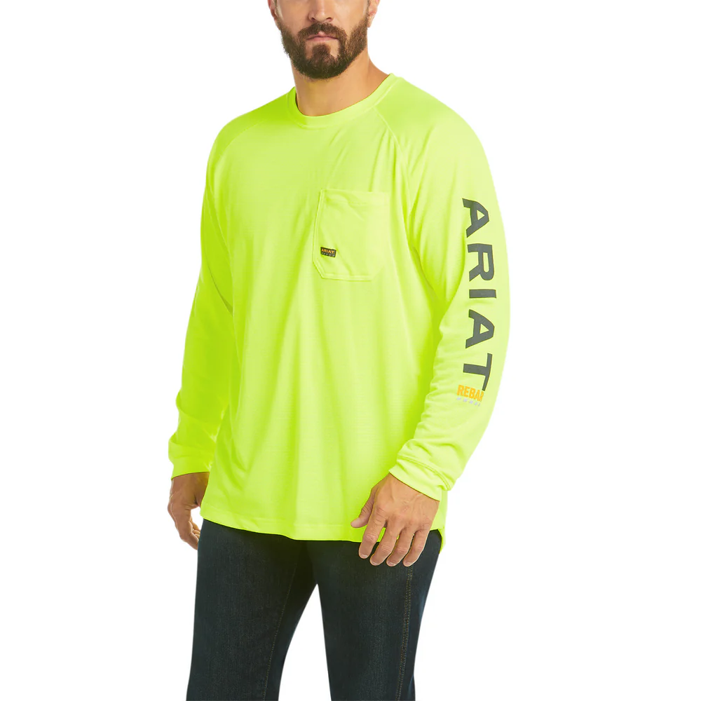REBAR HEAT FIGHTER LONG-SLEEVE T-SHIRT - 300-Green | Ariat 10031031