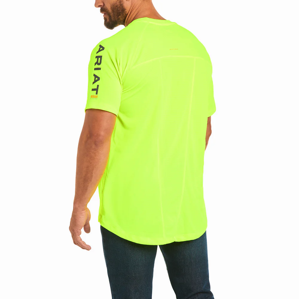 REBAR HEAT FIGHTER SHORT-SLEEVE T-SHIRT - 300-Green | Ariat 10031037 - Image 2