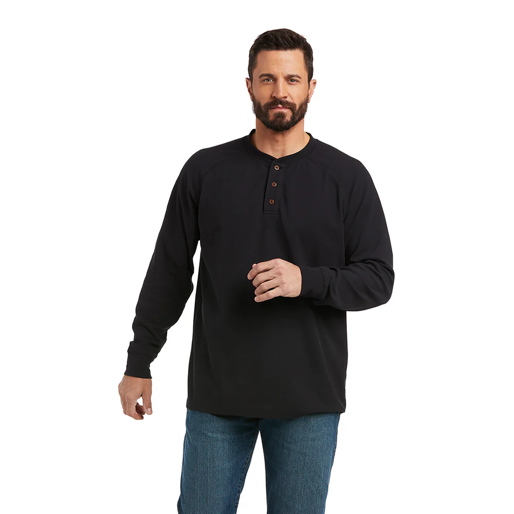 REBAR THERMAL LONG-SLEEVE TEE - 001-Black | Ariat 10037361