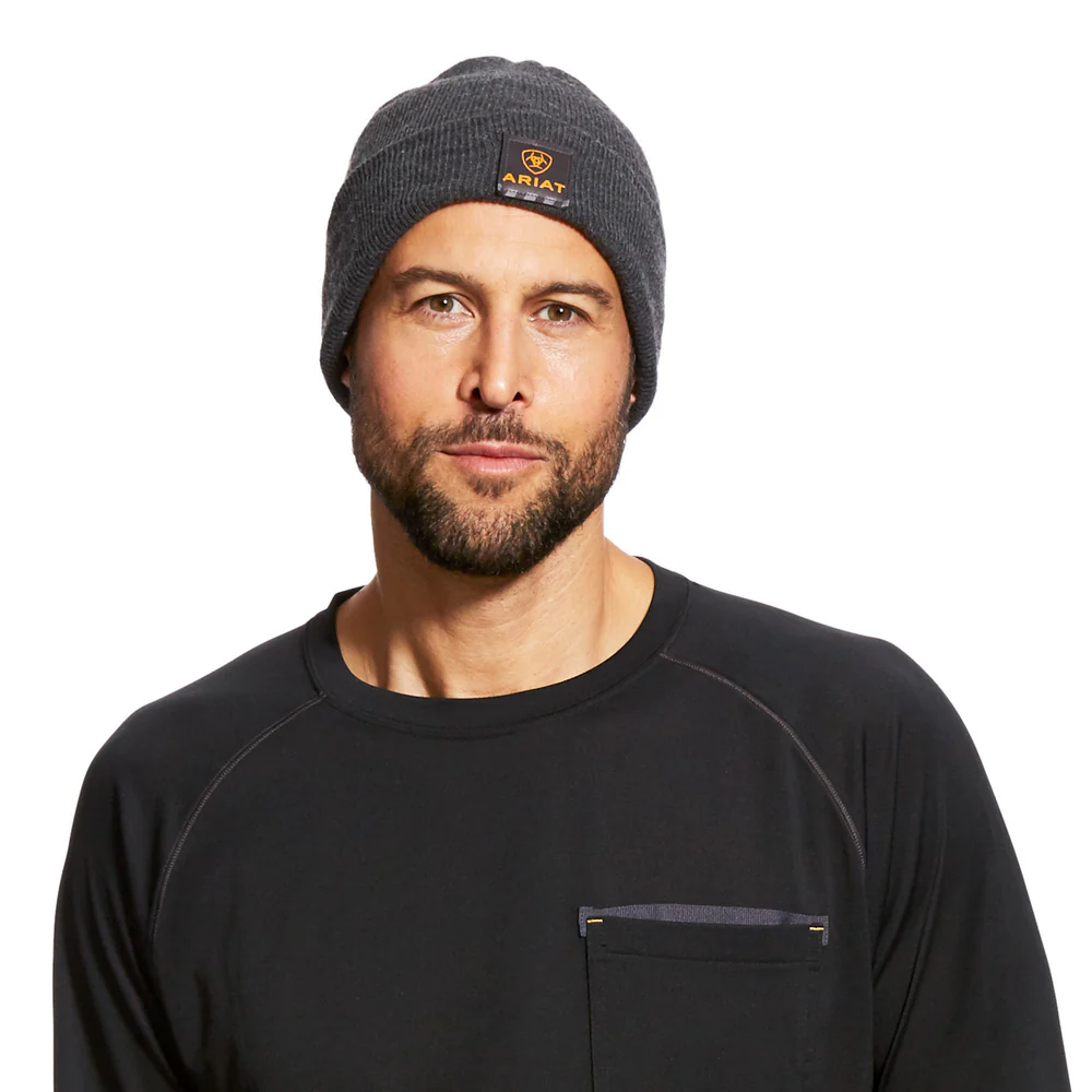 REBAR WATCH CAP CHARCOAL - 010-Charcoal | Ariat 10024505