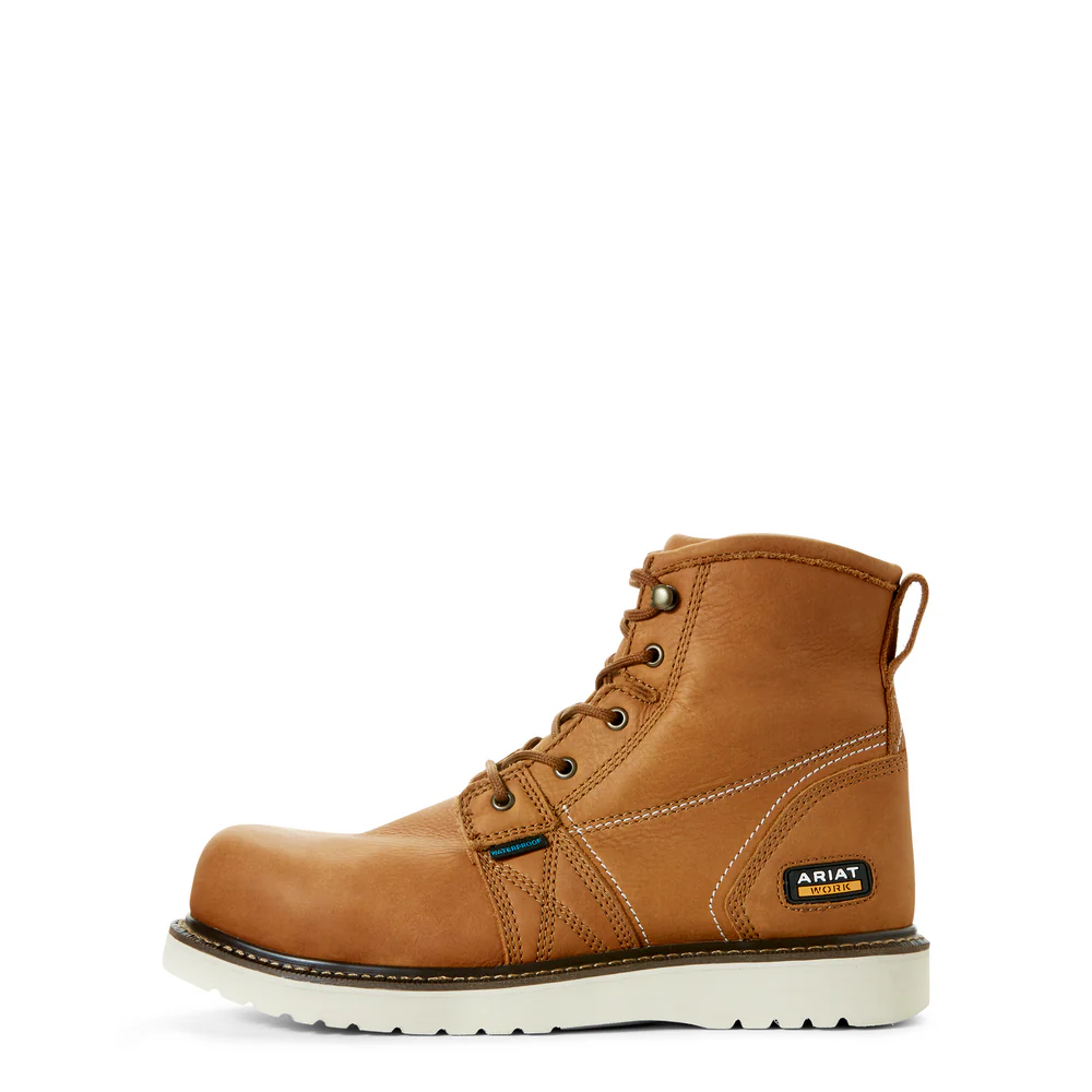 REBAR WEDGE 6-INCH H2O COMPOSITE TOE Boot - 200-Brown | Ariat 10023068 - Image 2