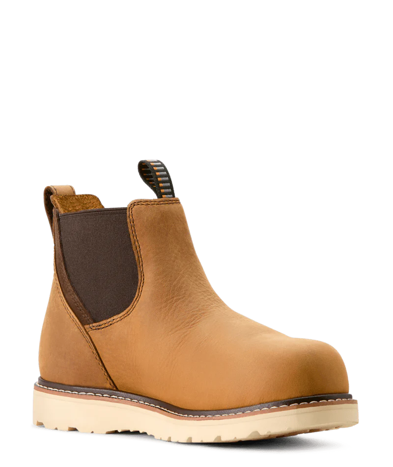 Rebar Wedge Chelsea Waterproof Composite Toe Work Boot BRN-Antique Brown | Ariat 10053719 - Image 3
