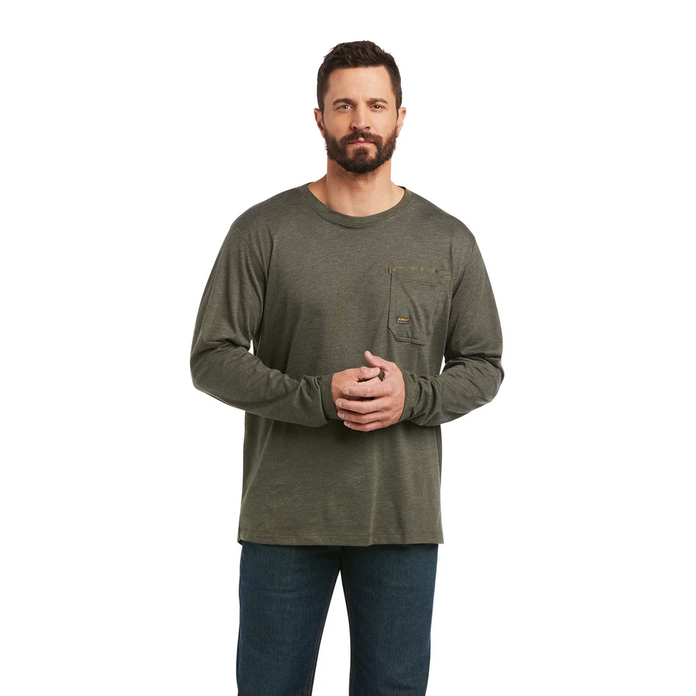 REBAR WORKMAN ALLOY FLAG GRAPHIC T-SHIRT - 300-Green | Ariat 10037704 - Image 2