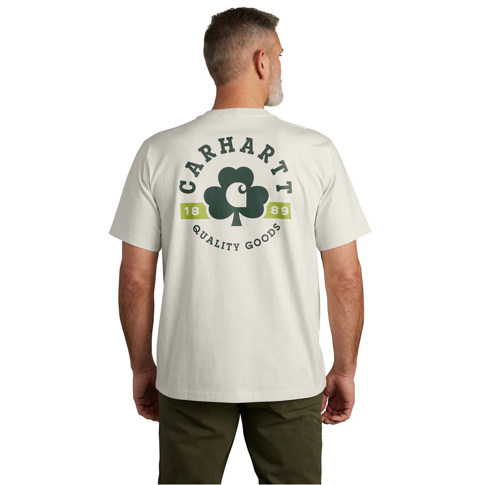 Relaxed Fit Heavyweight Short-Sleeve Pocket Shamrock Graphic T-Shirt - W03-Malt | Carhartt 106750