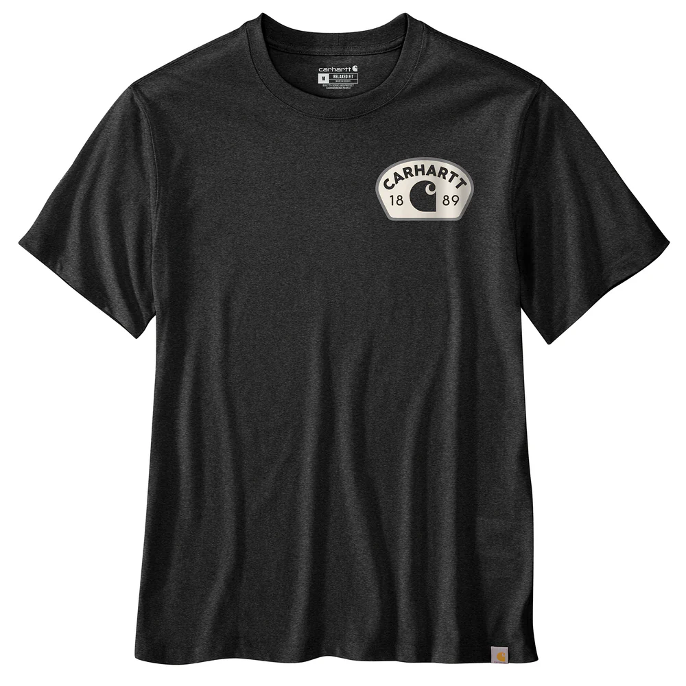 Relaxed Fit Lightweight Short-Sleeve 1889 Graphic T-Shirt - CRH-Carbon Heather | Carhartt 106769 - Image 2