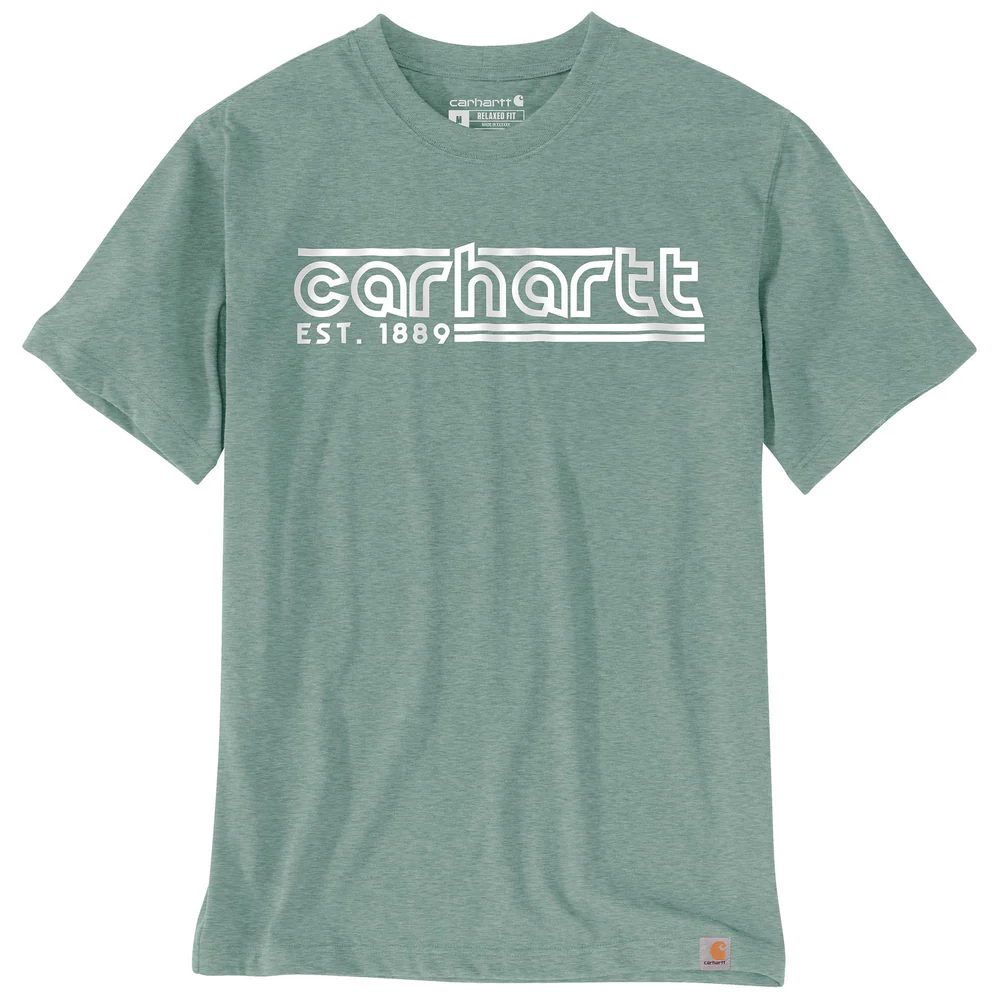 Relaxed Fit Lightweight Short-Sleeve Logo Graphic T-Shirt - GI1-Patina Heather | Carhartt 106538