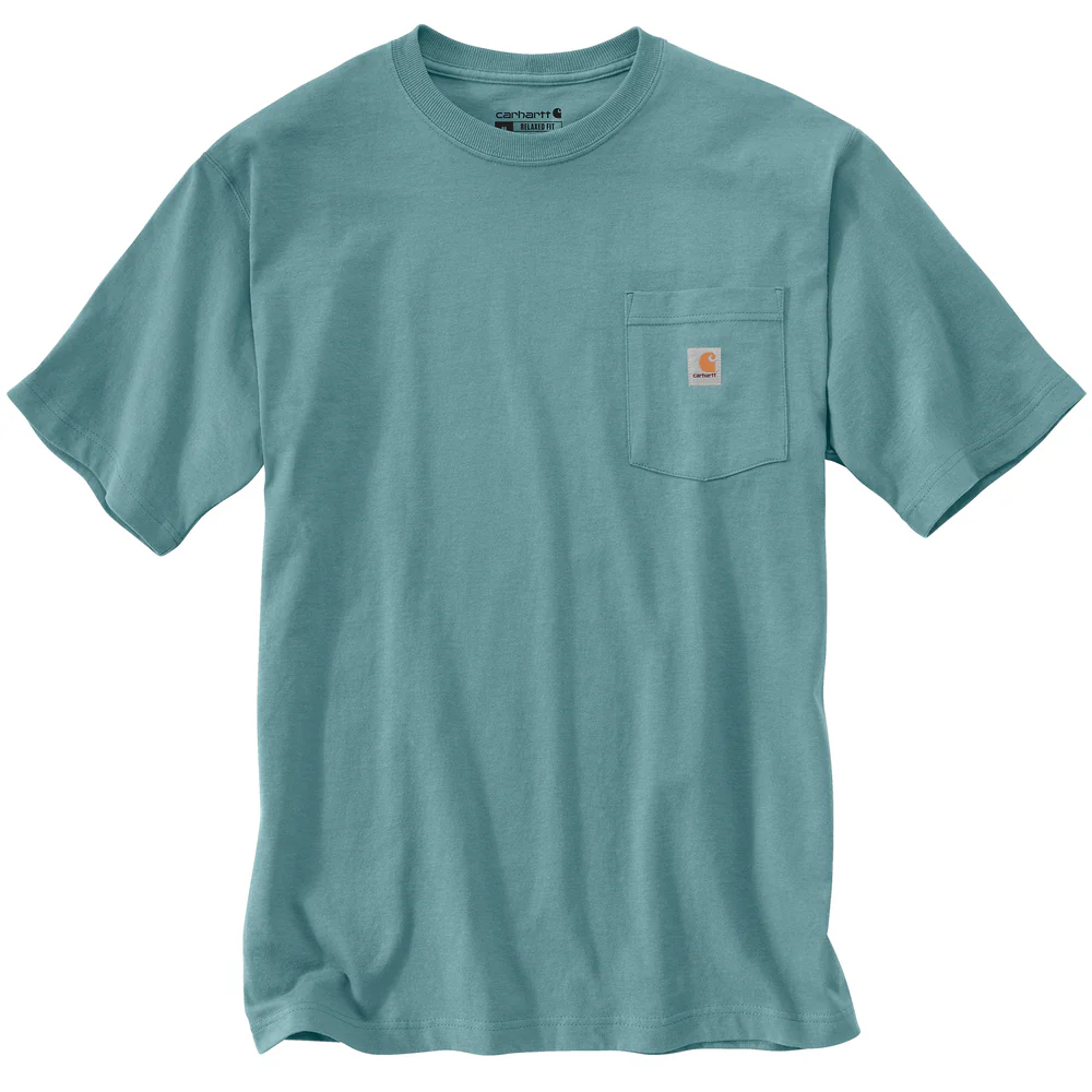 Relaxed Fit Lightweight Short-Sleeve Pocket Built Graphic T-Shirt - HL0-Summer Blue | Carhartt 106771 - Image 2