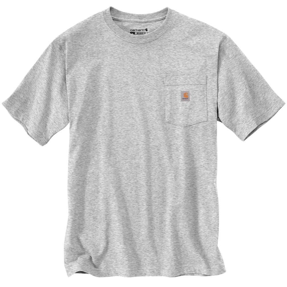 Relaxed Fit Lightweight Short-Sleeve Pocket C Graphic T-Shirt - HGY-Heather Grey | Carhartt 106760 - Image 4