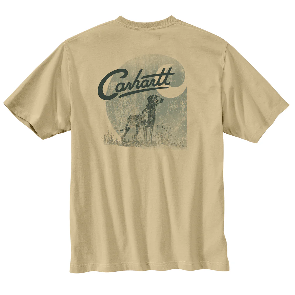 Relaxed Fit Lightweight Short-Sleeve Pocket Dog Graphic T-Shirt - A33-Beach | Carhartt 106778 - Image 3