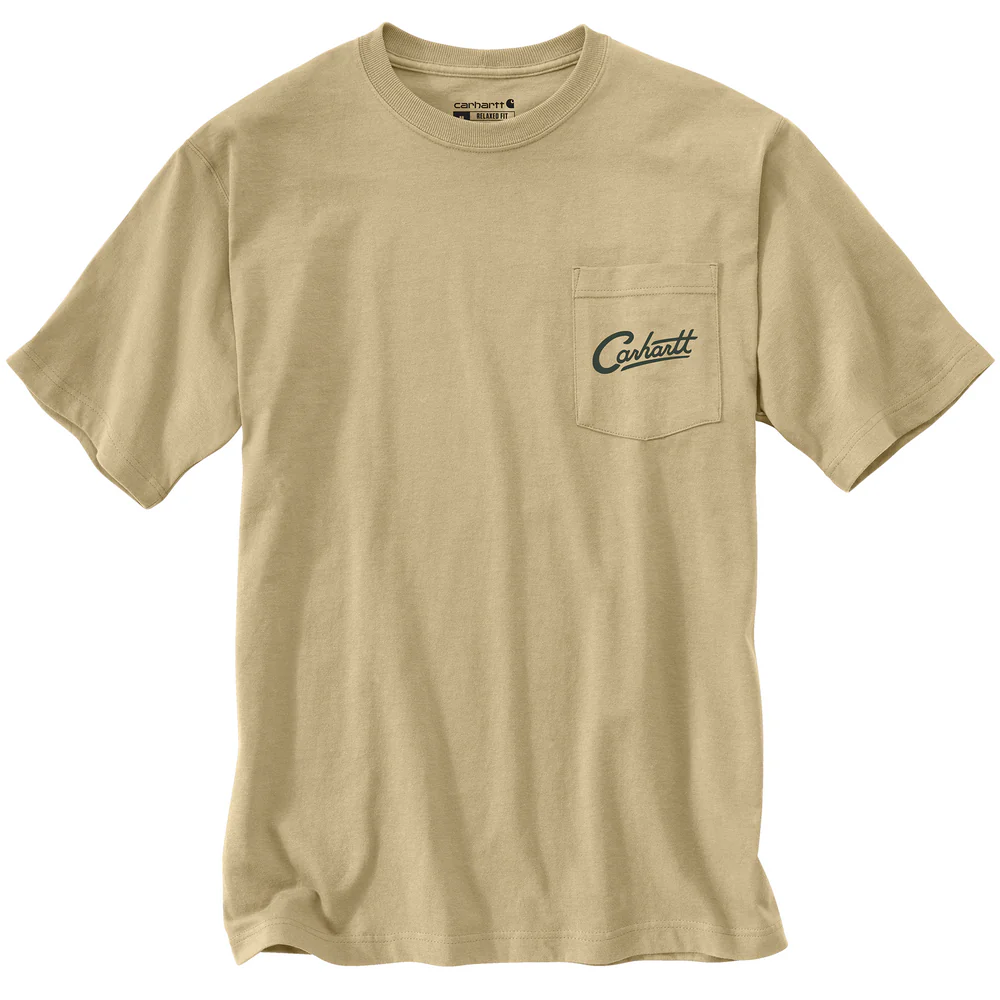 Relaxed Fit Lightweight Short-Sleeve Pocket Dog Graphic T-Shirt - A33-Beach | Carhartt 106778 - Image 4