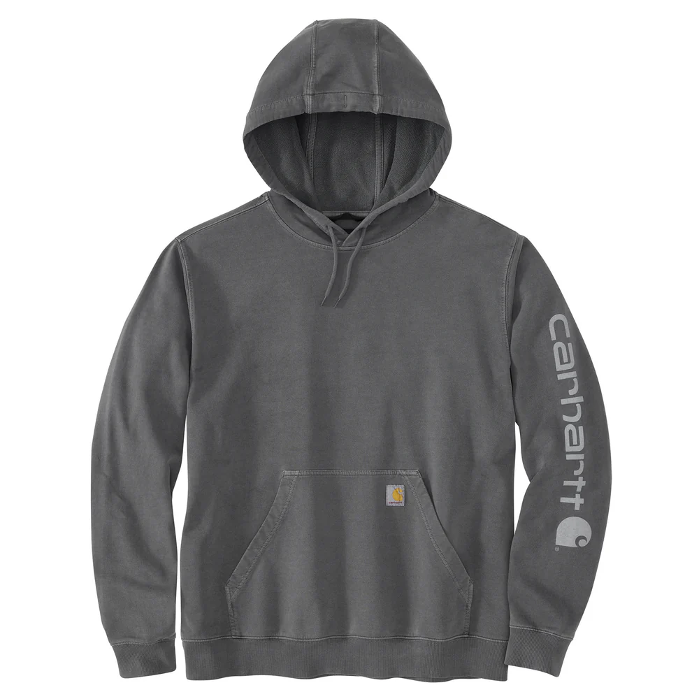 Relaxed Fit Midweight Garment Dyed French Terry Graphic Sweatshirt - 029-Shadow | Carhartt 106253 - Image 2
