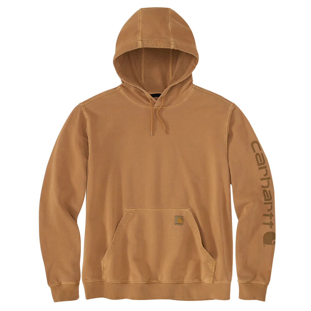 Relaxed Fit Midweight Garment Dyed French Terry Graphic Sweatshirt - BRN-Carhartt Brown | Carhartt 106253