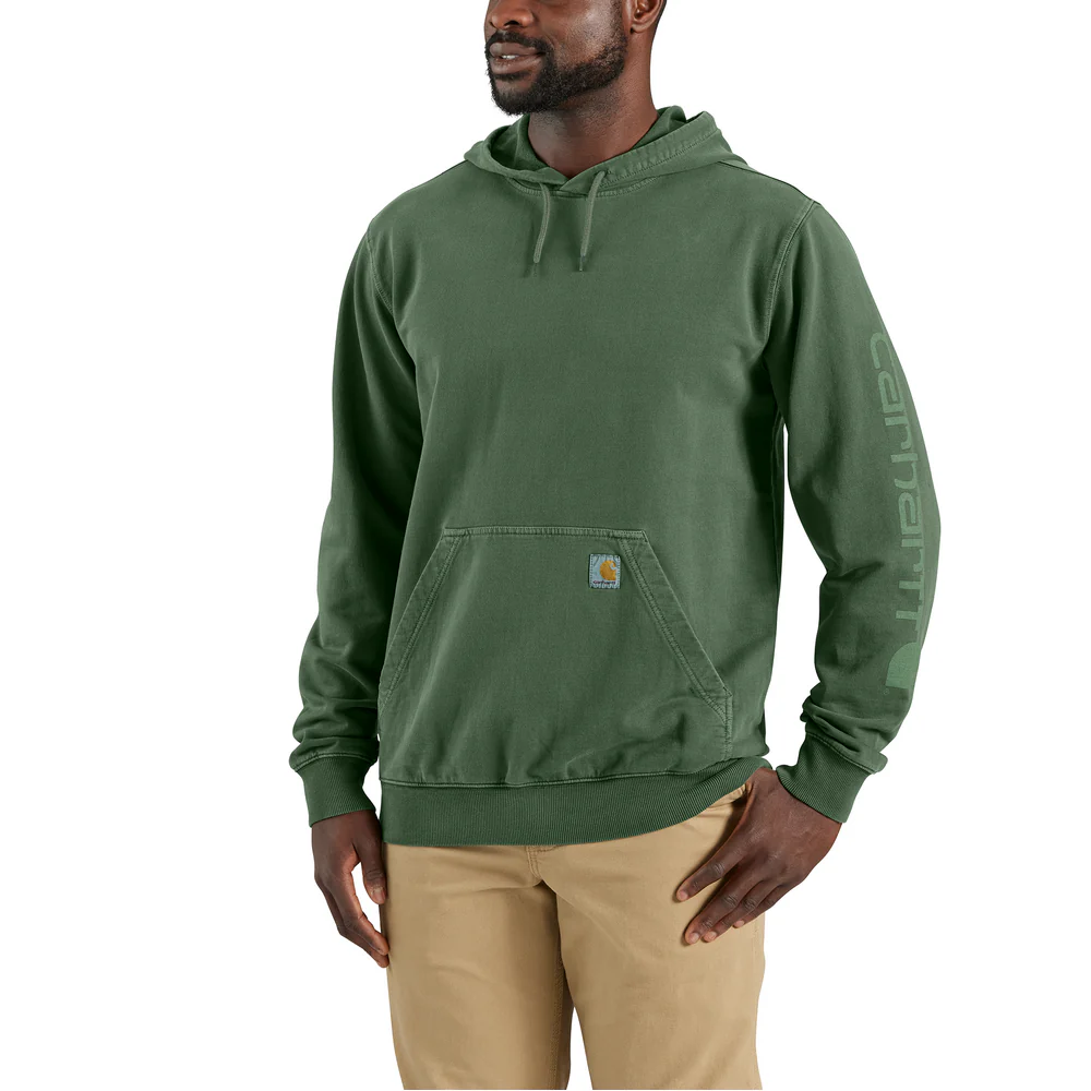 Relaxed Fit Midweight Garment Dyed French Terry Graphic Sweatshirt - GF8-Mountain View | Carhartt 106253 - Image 3