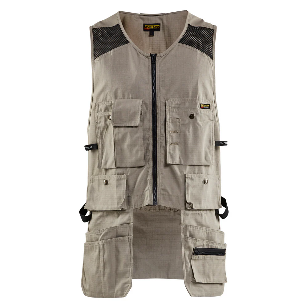 RIP STOP KANGAROO MESH VEST - 2700-Stone | Blaklader 31151330
